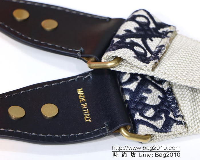 DIOR迪奧 復古羅馬肩帶 杏色肩帶 復古銀色飾章  zdo1112